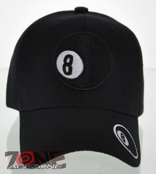 WHOLESALE NEW! EIGHT 8 BALL CAP HAT N1 BLACK