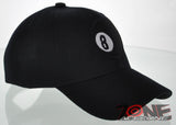 WHOLESALE NEW! EIGHT 8 BALL CAP HAT N1 BLACK