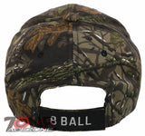 NEW! EIGHT 8 BALL CAP HAT FOREST CAMO
