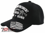 NEW! 2ND AMENDMENT HOMELAND SECURITY RIGHT TO BARE ARMS GOD CAP HAT BLACK