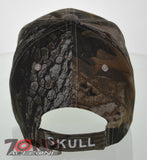 WHOLESALE NEW! SIDE FLAME SKULL CAP HAT D CAMO