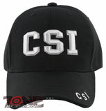 NEW! CSI C.S.I. CRIME SCENE INVESTIGATION BASEBALL CAP HAT BLACK