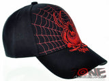 NEW! SPIDER SKULL CAP HAT BLACK