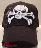 WHOLESALE NEW! PIRATE SKULL CAP HAT BLACK