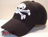 WHOLESALE NEW! PIRATE SKULL CAP HAT BLACK