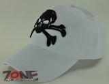 WHOLESALE NEW! PIRATE SKULL CAP HAT WHITE