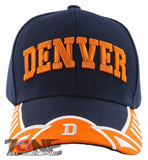 NEW! DENVER COLORADO CO STATE USA BASEBALL CAP HAT NAVY