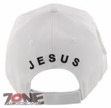 GOD IS GOOD ALL THE TIME I LOVE JESUS CHRISTIAN BALL CAP HAT WHITE