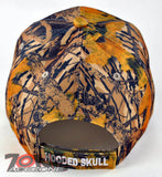NEW! HOODED SKULL BASEBALL CAP HAT CAMO