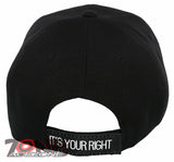 NEW! STICK TO YOUR GUNS AMERICA IT'S YOUR RIGHT FLAG CAP HAT BLACK