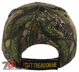DON'T TREAD ON ME SNAKE SIDE LINE D.T.O.M. BALL CAP HAT GREEN FOREST CAMO
