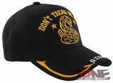 DON'T TREAD ON ME SNAKE SIDE LINE D.T.O.M. BALL CAP HAT BLACK