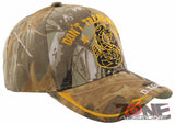DON'T TREAD ON ME SNAKE SIDE LINE D.T.O.M. BALL CAP HAT SAND FOREST CAMO