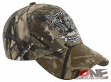 NEW! RIDE TO FREEDOM BORN TO RIDE MOTO EAGLE SKULL BALL CAP HAT CAMO