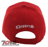 NEW! RIDE TO FREEDOM BORN TO RIDE MOTO EAGLE SKULL BALL CAP HAT RED