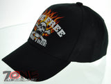 NEW! CHOPPERS LIVE FREE RIDE FREE SKULL FLAME BIKER CAP HAT BLACK