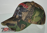 NEW! MOTO CHOPPERS BIKE THE BONE SKULL WINGS CAP HAT CAMO