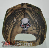 NEW! MOTO CHOPPERS BIKE THE BONE SKULL WINGS CAP HAT CAMO