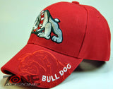 WHOLESALE NEW! BULL DOG CAP HAT RED