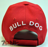 WHOLESALE NEW! BULL DOG CAP HAT RED