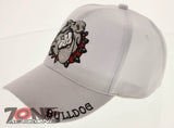 NEW! BULLDOG GLITTER CAP HAT WHITE