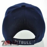 NEW! DOG PITBULL BALL CAP HAT NAVY