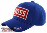 NEW! I'M THE BOSS BALL CAP HAT ROYAL BLUE