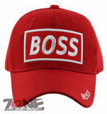 NEW! I'M THE BOSS BALL CAP HAT RED