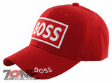 NEW! I'M THE BOSS BALL CAP HAT RED