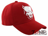 NEW! PIT BULL DOG PITBULL BALL CAP HAT RED