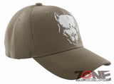 NEW! PIT BULL DOG PITBULL BALL CAP HAT TAN