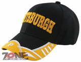 NEW! PITTSBURGH PENNSYLVANIA PA STATE USA BASEBALL CAP HAT BLACK