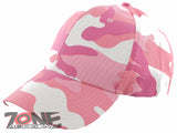 NEW! PINK CAMOUFLAGE BASEBALL CAP HAT PINK CAMO