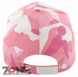 NEW! PINK CAMOUFLAGE BASEBALL CAP HAT PINK CAMO
