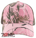 NEW! MESH PINK CAMOUFLAGE BASEBALL CAP HAT PINK CAMO