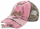 NEW! MESH PINK CAMOUFLAGE BASEBALL CAP HAT PINK CAMO