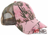 NEW! MESH PINK CAMOUFLAGE BASEBALL CAP HAT PINK CAMO