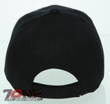 NEW! RED ROSE WING CAP HAT BLACK