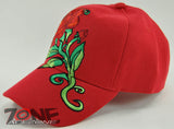 WHOLESALE NEW! RED ROSE CAP HAT RED