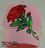 WHOLESALE NEW! RED ROSE CAP HAT PINK