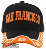 NEW! SAN FRANCISCO CALIFORNIA CA STATE USA BASEBALL CAP HAT BLACK