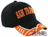 NEW! SAN FRANCISCO CALIFORNIA CA STATE USA BASEBALL CAP HAT BLACK