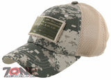 NEW! USA FLAG MILITARY TACTICAL DETACHABLE BASEBALL CAP HAT ACU CAMO