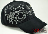 NEW! BLACK SCORPION SHADOW CAP HAT BLACK
