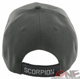 NEW! BIG SCORPION BALL CAP HAT GRAY