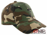 NEW! PLAIN SOLID ADJUSTABLE BASEBALL CAP HAT GREEN CAMO