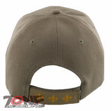 NEW! GOLD FLEUR DE LIS BALL CAP HAT TAN
