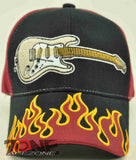 WHOLESALE NEW! ROCK GITAR FLAME CAP HAT BLACK