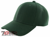 NEW! PLAIN SOLID ADJUSTABLE BASEBALL CAP HAT GREEN