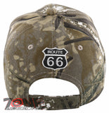 NEW! US ROUTE 66 EAGLE WING BALL CAP HAT CAMO